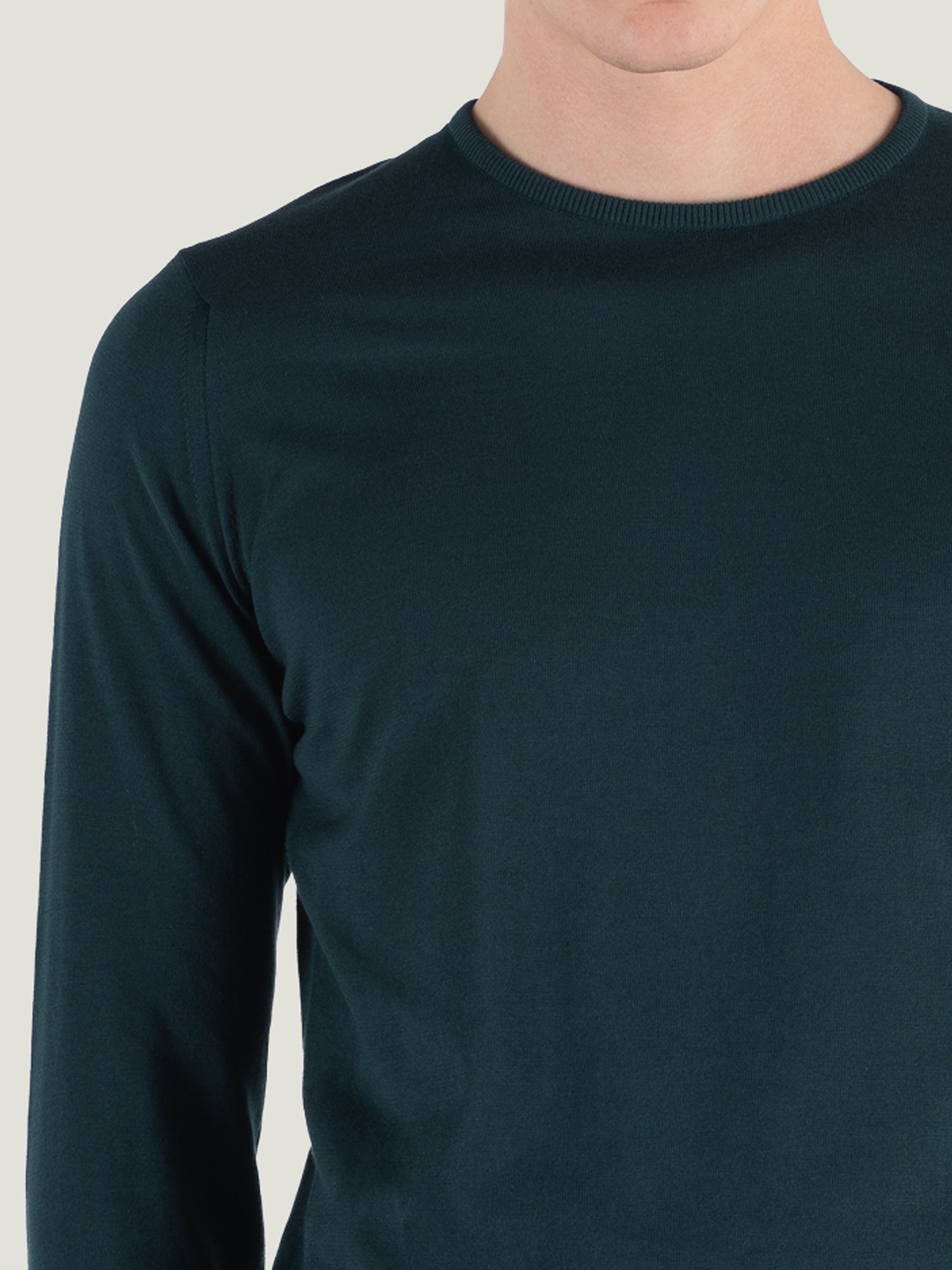 JOHN SMEDLEY Hatfield Crew Neck Knit RAINFOREST