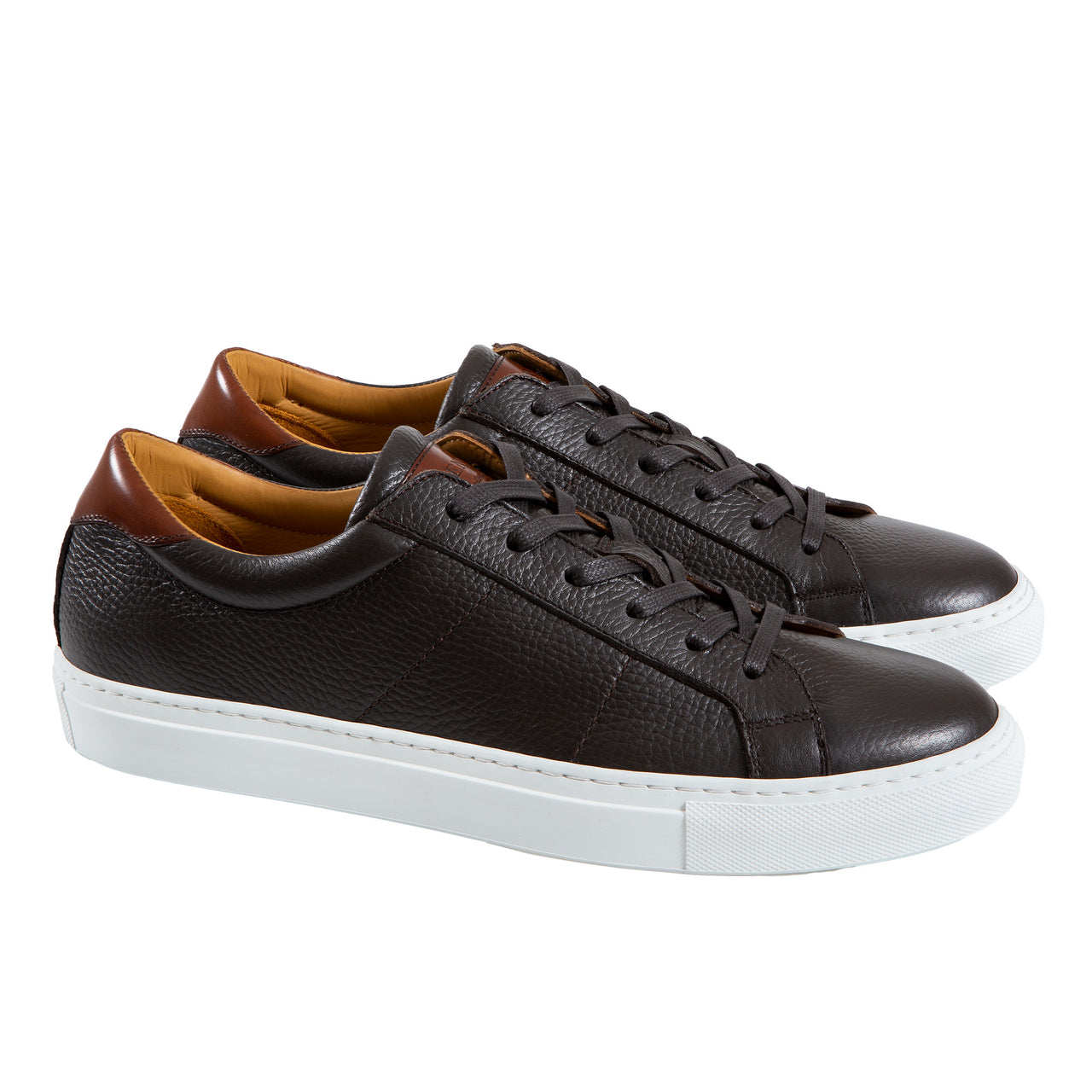 HENRY SARTORIAL Calf Leather Sneakers BROWN