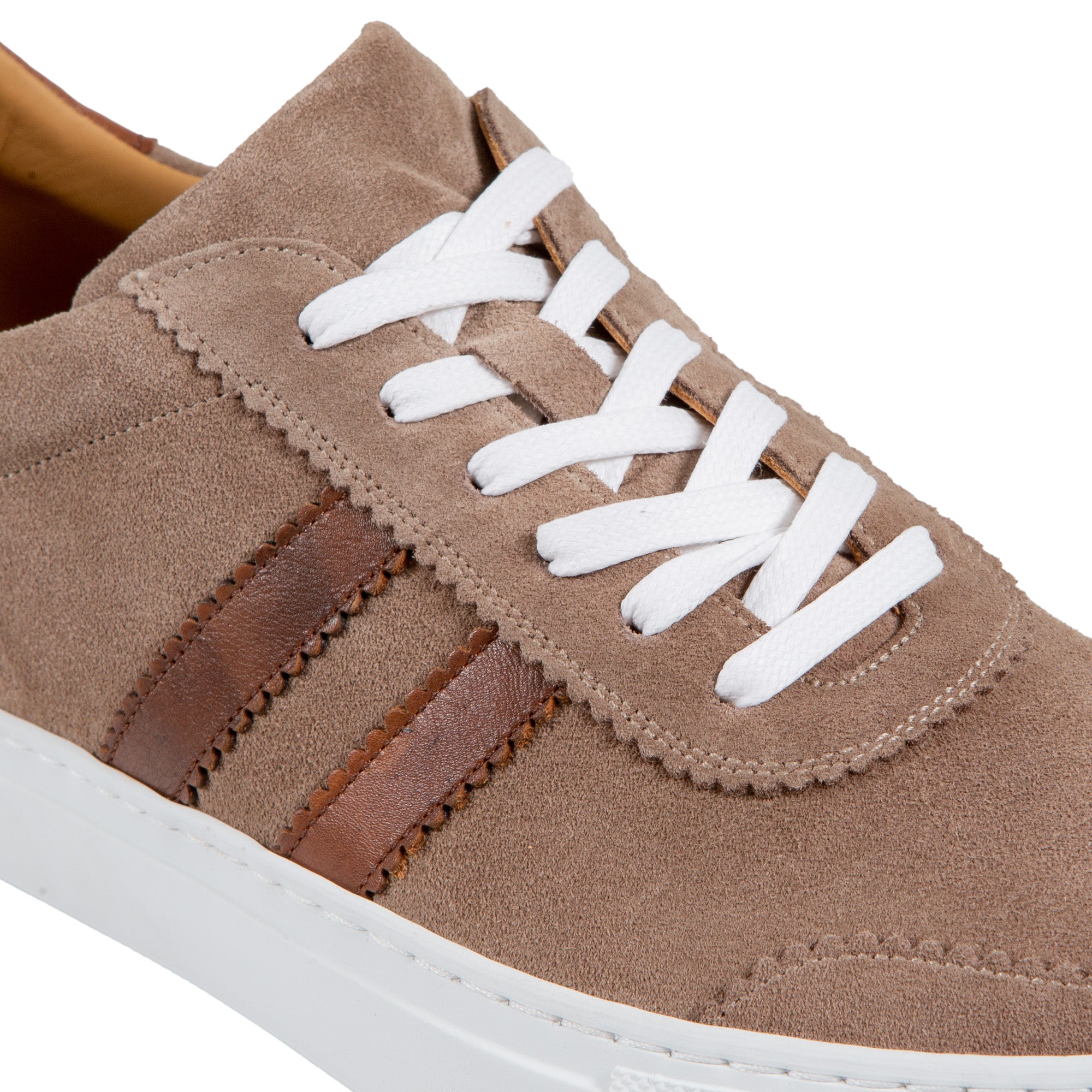 HENRY SARTORIAL Suede Leather Sneakers BROWN