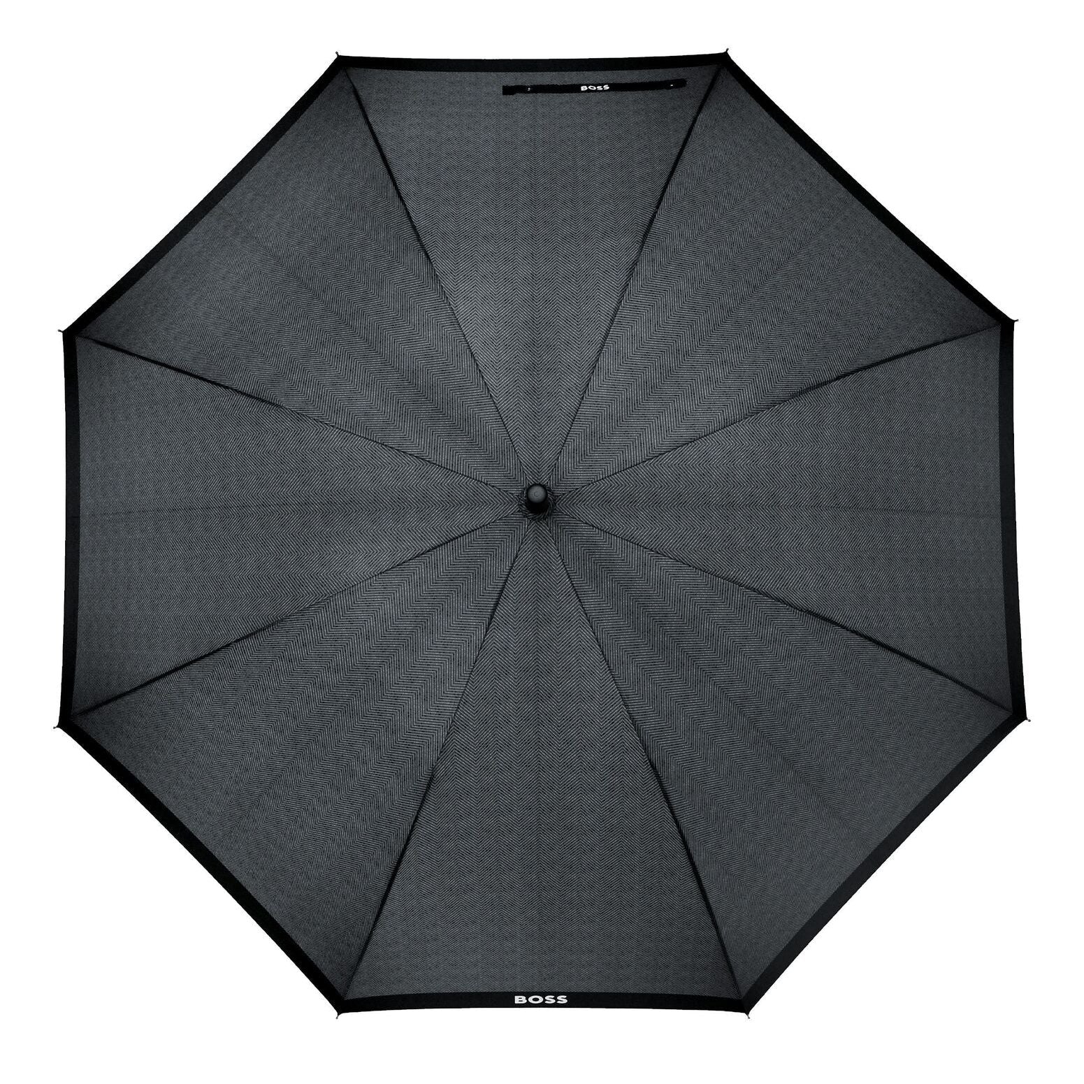HUGO BOSS Golf Umbrella Chevron DARK GREY