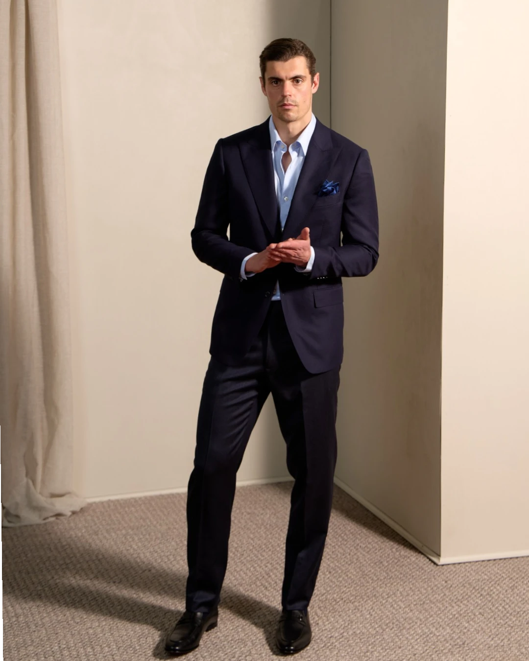 HENRY SARTORIAL REDA Flexo Stretch Trouser NAVY