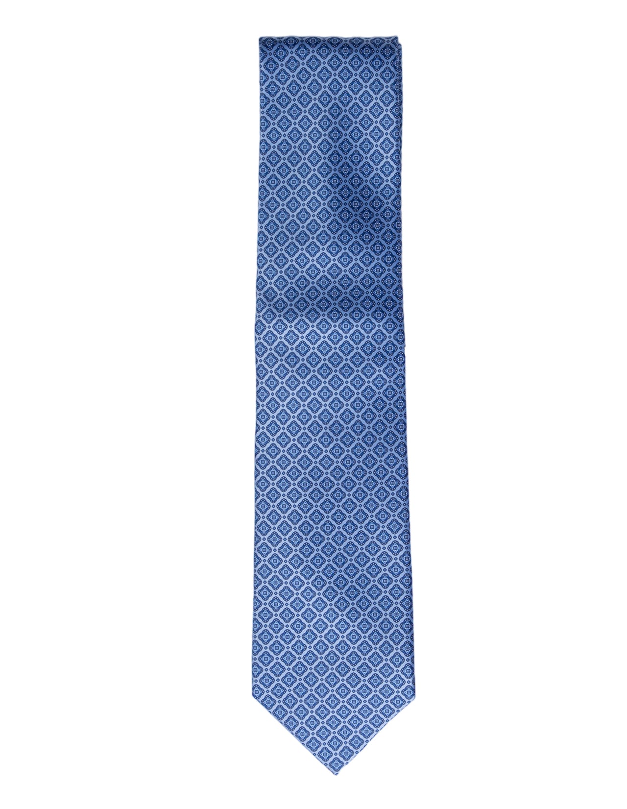 STEFANO RICCI Silk Tie & Pocket Square Set LIGHT BLUE