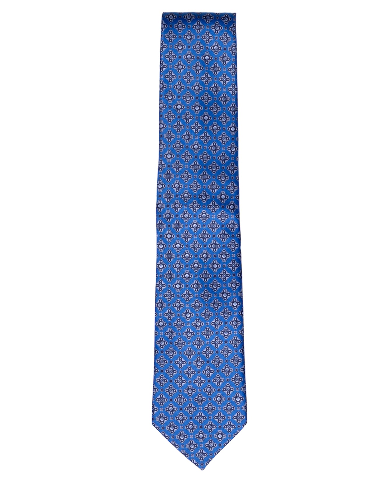 STEFANO RICCI Silk Tie & Pocket Square Set LIGHT BLUE/BLUE