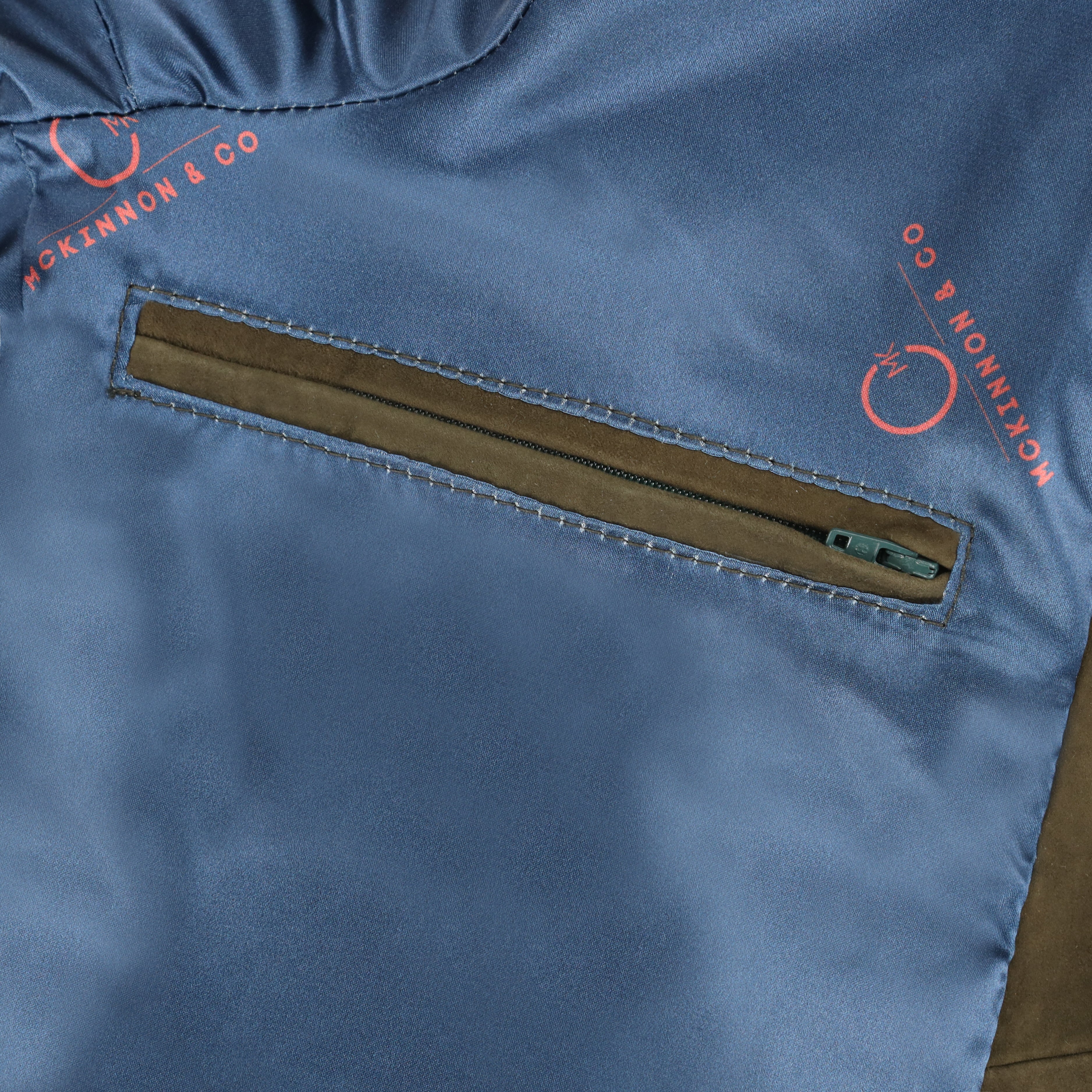 MCKINNON Suede Two-Way Zip Jacket OLIVE