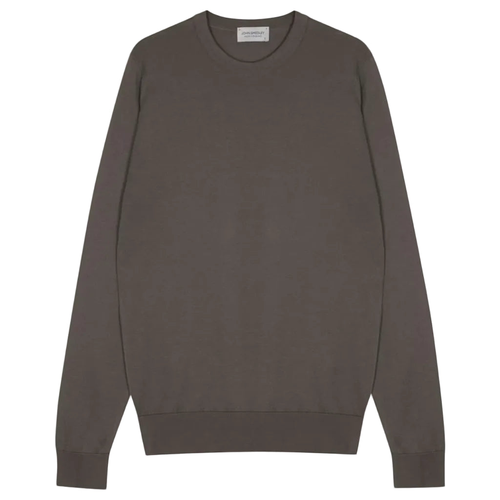 JOHN SMEDLEY Rowland Crew Neck Knit BEIGE MUSK