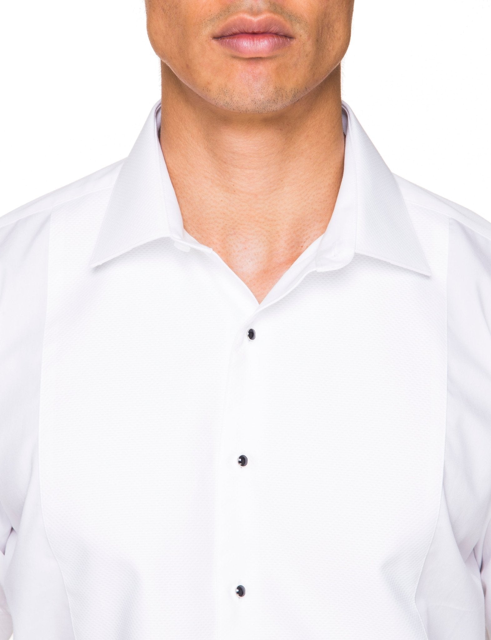 ABELARD Marcella Stud Front Peak Collar Dinner Shirt WHITE - Henry BucksShirts9000127 - WHTE - DC - CLAS - 40