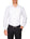 ABELARD Marcella Stud Front Peak Collar Dinner Shirt WHITE