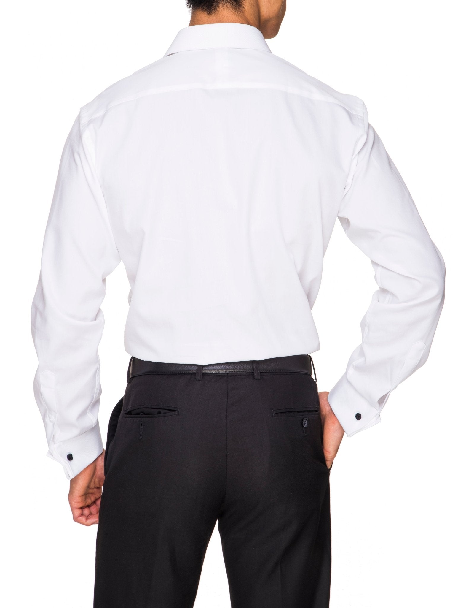 ABELARD Marcella Stud Front Peak Collar Dinner Shirt WHITE - Henry BucksShirts9000127 - WHTE - DC - CLAS - 40