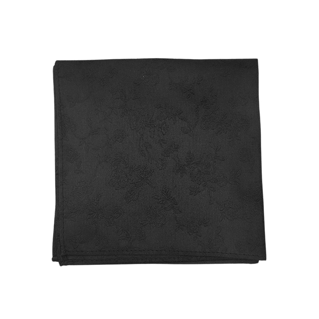 ABELARD Paisley Pocket Square BLACK - Henry BucksPocket Squares52SS230039 - BLCK