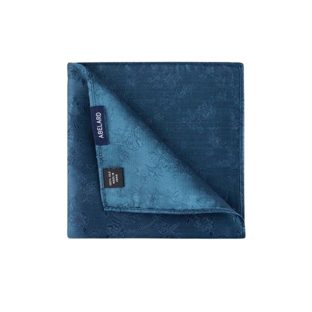 ABELARD Paisley Pocket Square BLUE - Henry BucksPocket Squares52SS230039 - BLUE