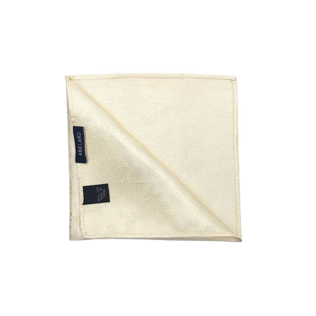 ABELARD Paisley Pocket Square IVORY - Henry BucksPocket Squares52SS230039 - IVRY