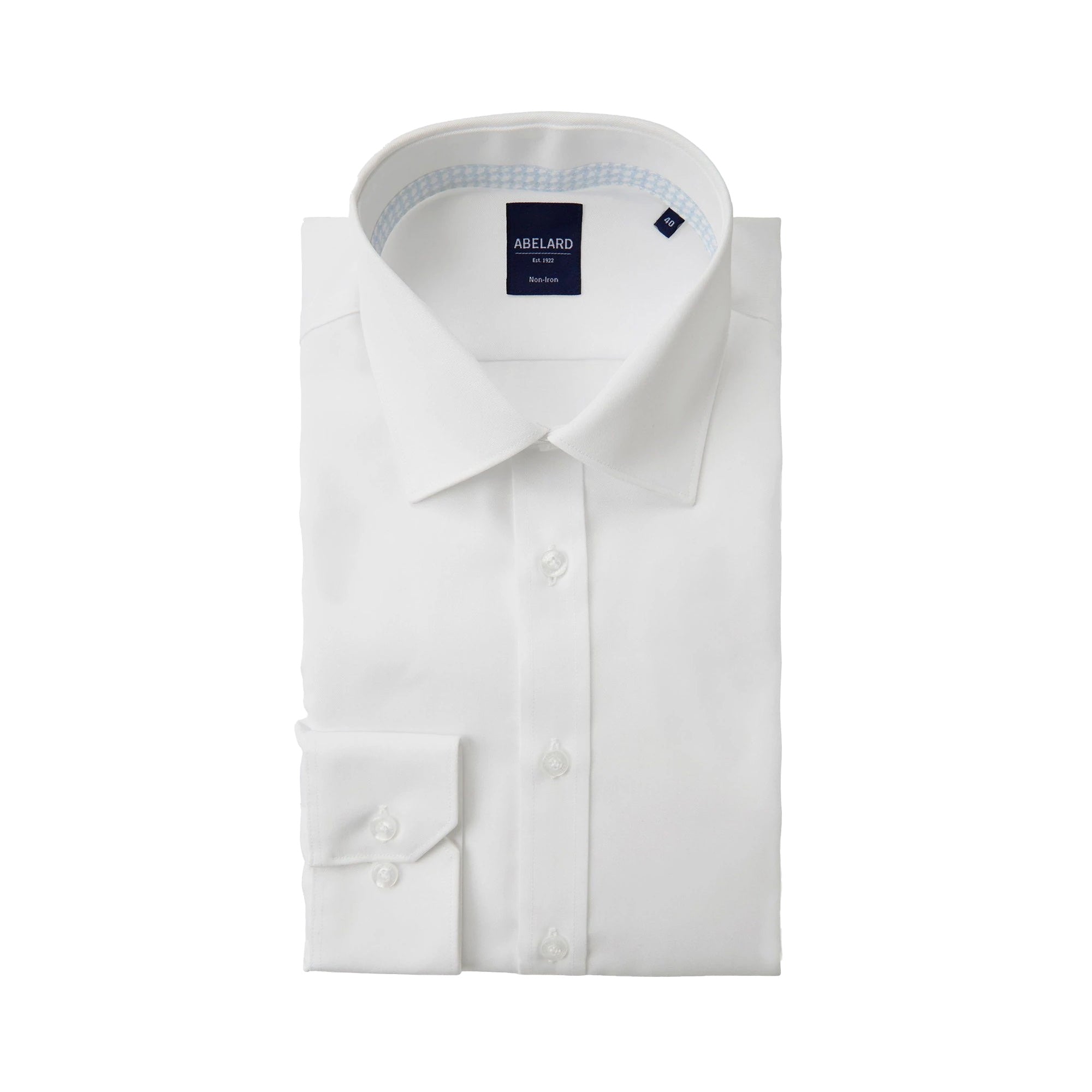 ABELARD Super Non - Iron Cotton Twill Shirt - Henry BucksShirts01AW220005 - WHTE - SC - CLAS - 37