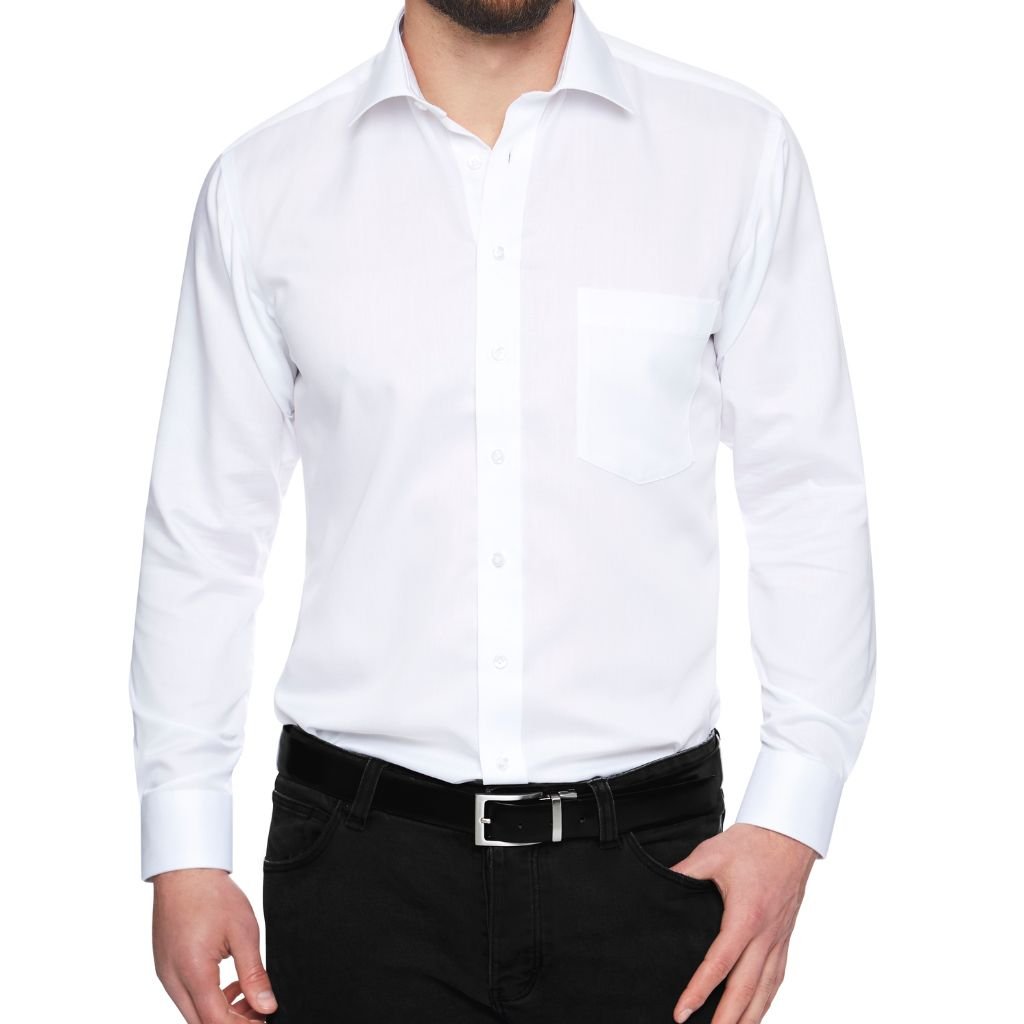 ABELARD Super Non - Iron Cotton Twill Shirt - Henry Bucks