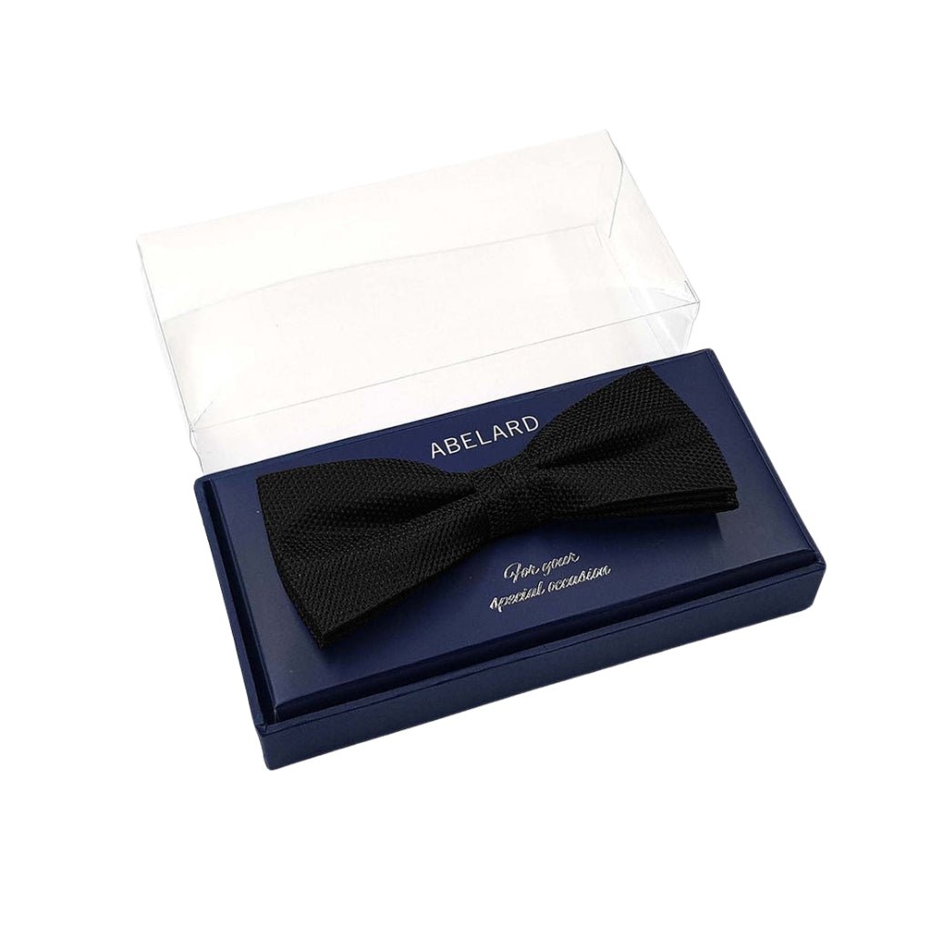 ABELARD Textured Bow Tie BLACK - Henry BucksBow Ties13AW220002 - BLCK