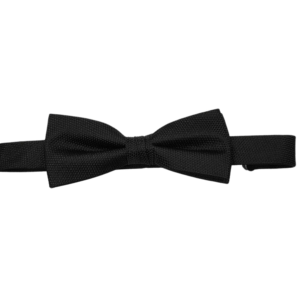 ABELARD Textured Bow Tie BLACK - Henry BucksBow Ties13AW220002 - BLCK