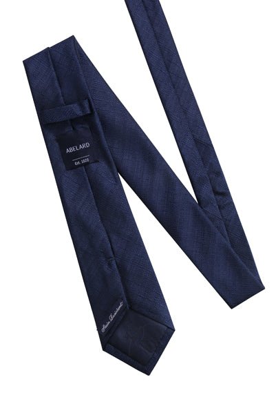 ABELARD Textured Plain Tie NAVY - Henry BucksTies68SS230025 - NAVY