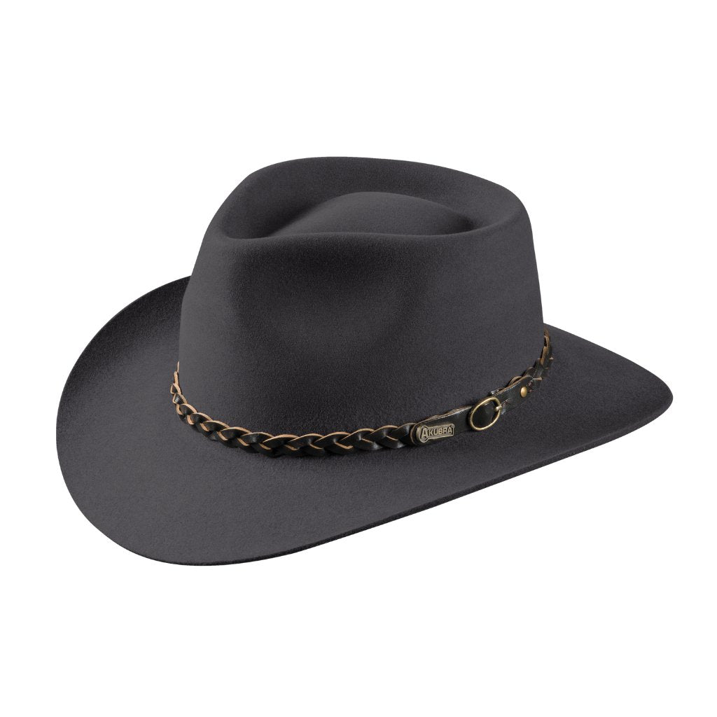 AKUBRA Stockman Hat GLEN GREY - Henry BucksHats7600464 - GLENGREY - 54CM