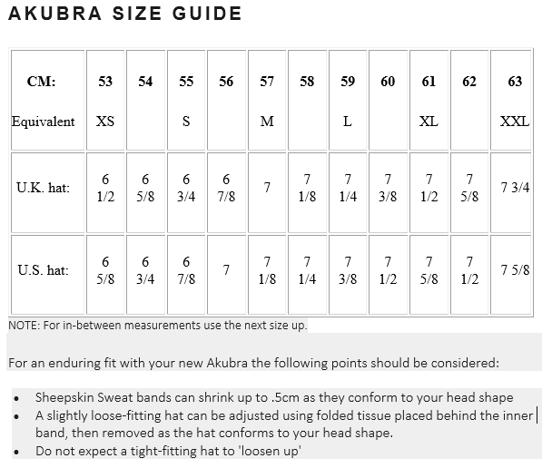 AKUBRA Stylemaster BLUE GRASS - Henry BucksHats7600006 - BLGS - 53CM