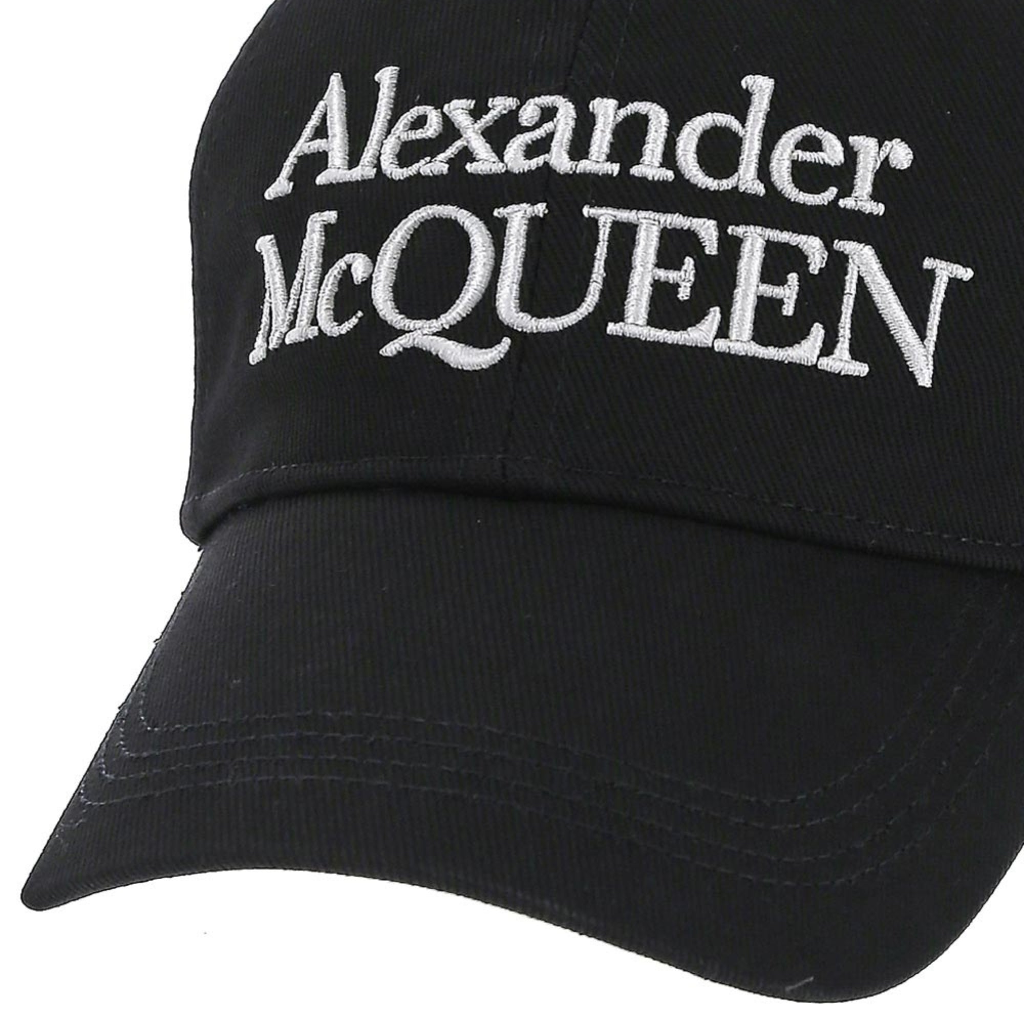 ALEXANDER McQUEEN Cap BLACK WHITE