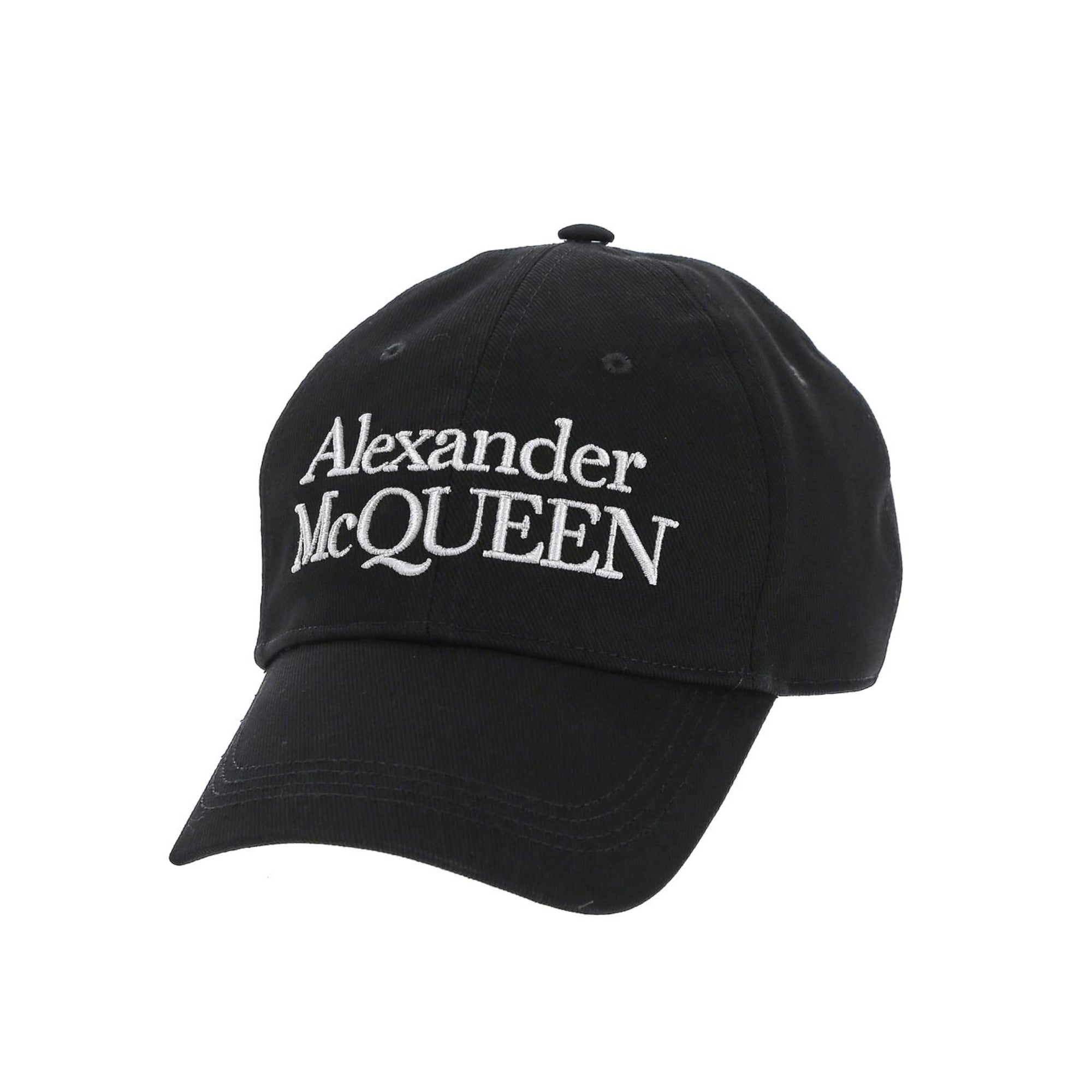 ALEXANDER McQUEEN Cap BLACK/WHITE - Henry BucksHats70LUX23005 - BLKWHT - SM