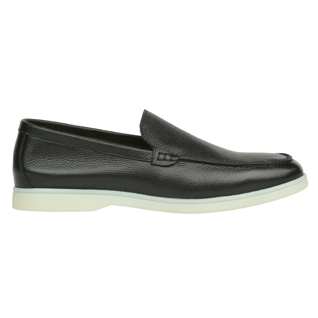 ARTIGIANO ROMA Calf Grain Loafer BLACK - Henry Bucks