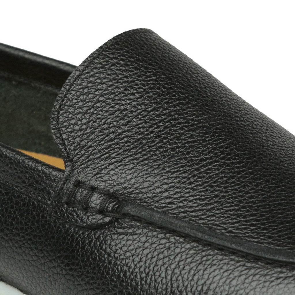 ARTIGIANO ROMA Calf Grain Loafer BLACK - Henry Bucks