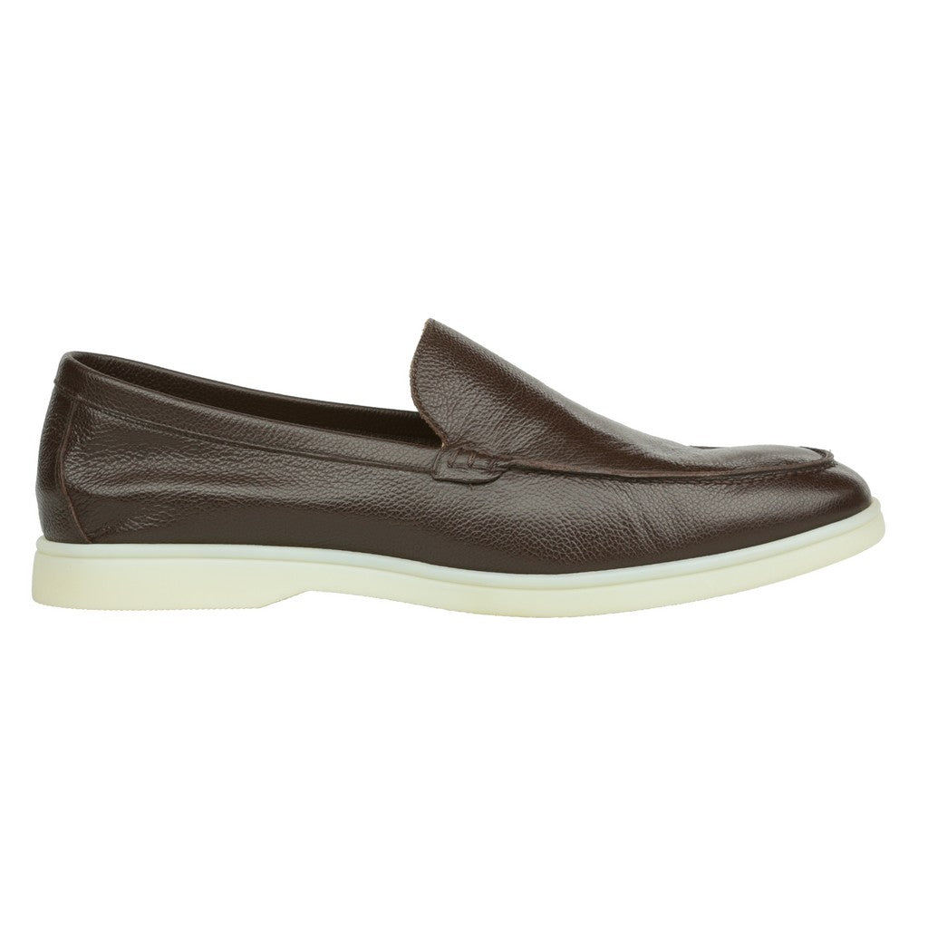 ARTIGIANO ROMA Calf Grain Loafer BROWN - Henry Bucks