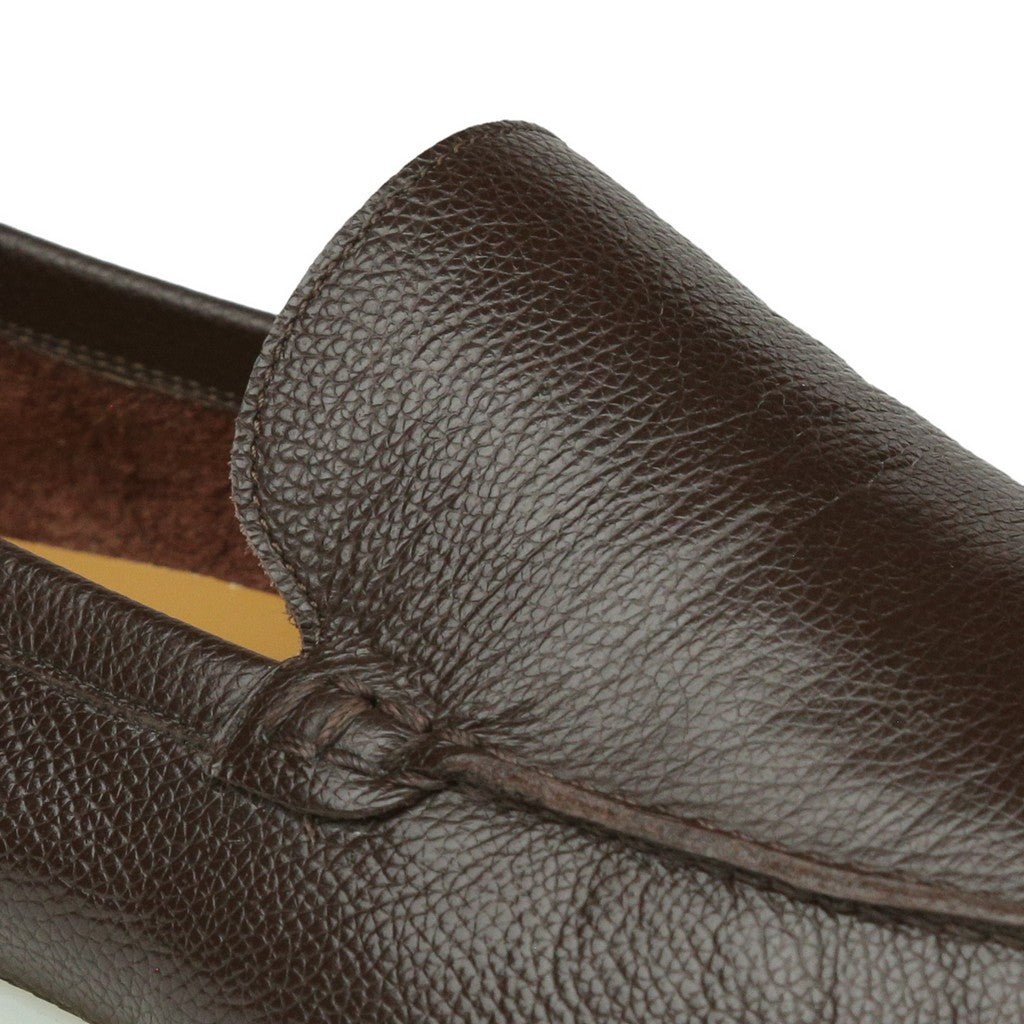 ARTIGIANO ROMA Calf Grain Loafer BROWN - Henry Bucks