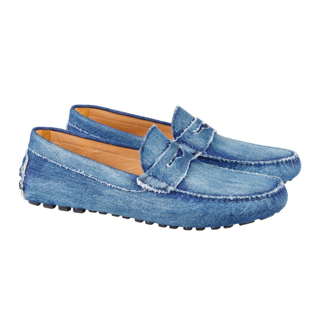 ARTIGIANO ROMA Denim Penny Loafer DENIM - Henry Bucks