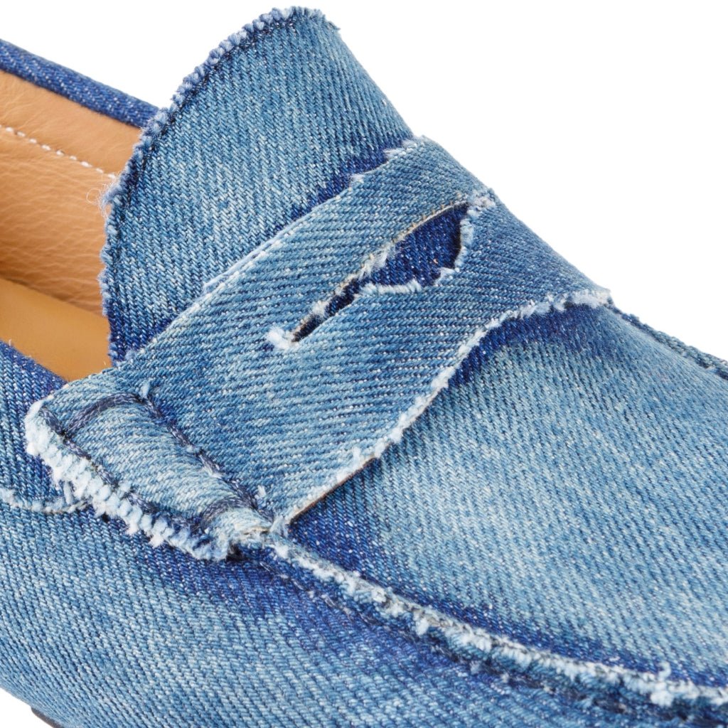 ARTIGIANO ROMA Denim Penny Loafer DENIM - Henry Bucks