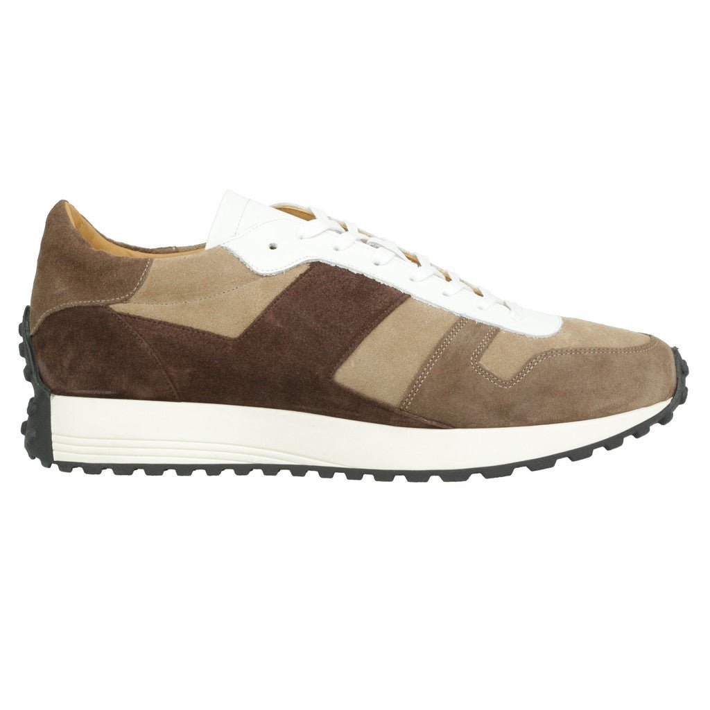 ARTIGIANO ROMA Multi Suede Sneaker BROWN - Henry Bucks