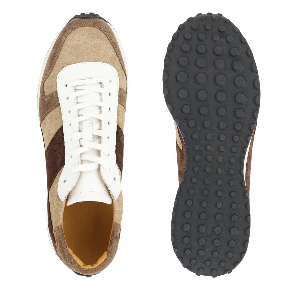 ARTIGIANO ROMA Multi Suede Sneaker BROWN - Henry Bucks