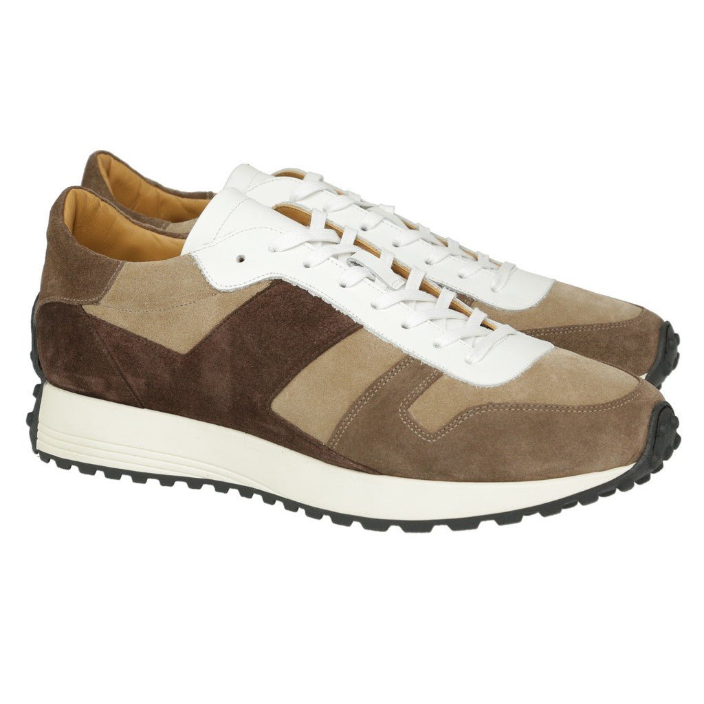 ARTIGIANO ROMA Multi Suede Sneaker BROWN - Henry Bucks