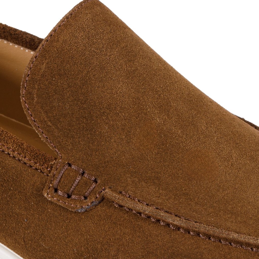 ARTIGIANO ROMA Suede Loafer BROWN - Henry Bucks