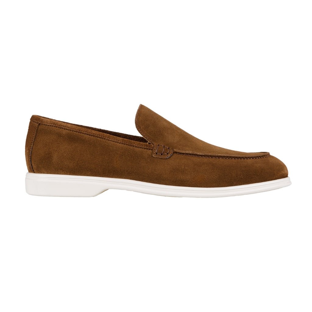 ARTIGIANO ROMA Suede Loafer BROWN - Henry Bucks