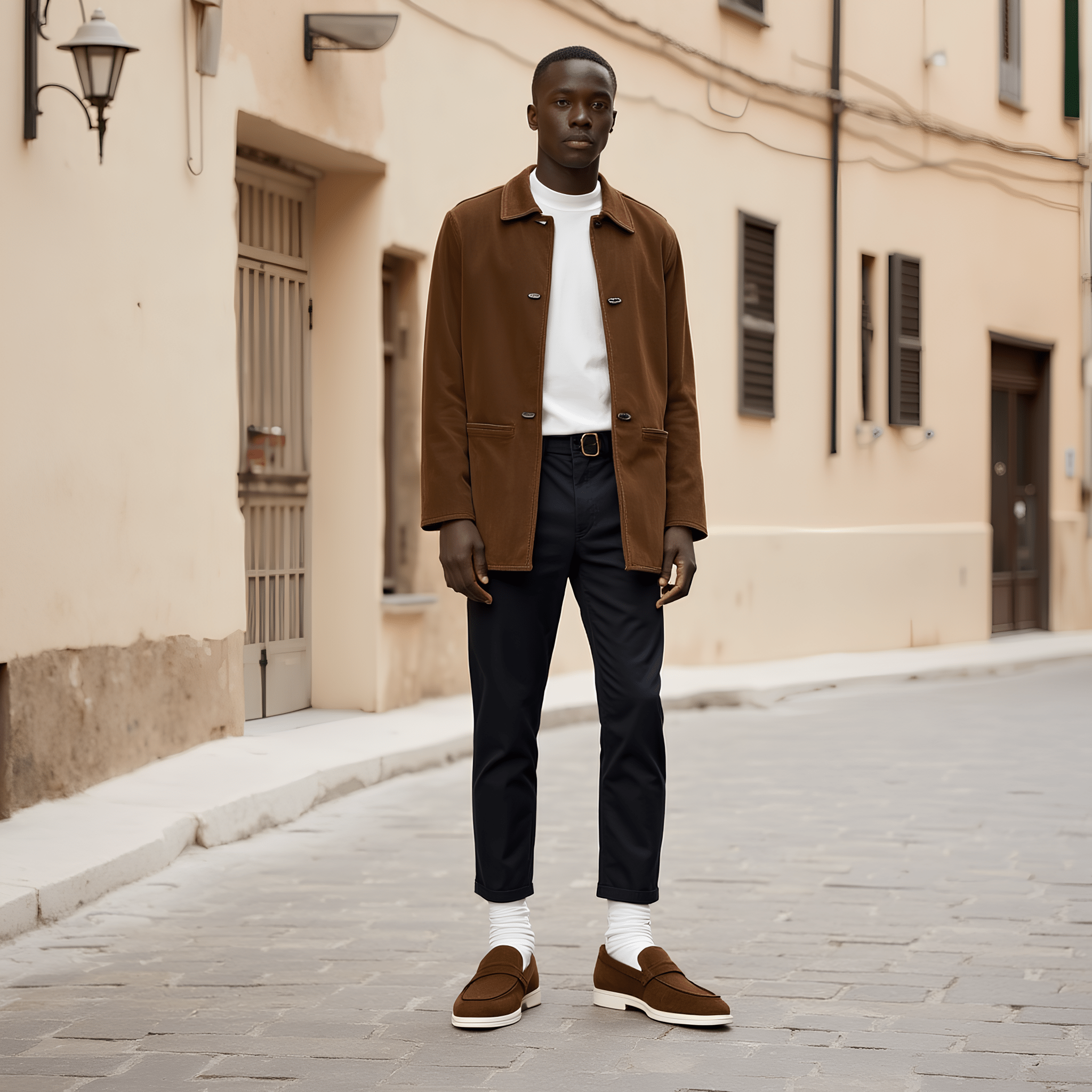ARTIGIANO ROMA Suede Loafer BROWN - Henry Bucks