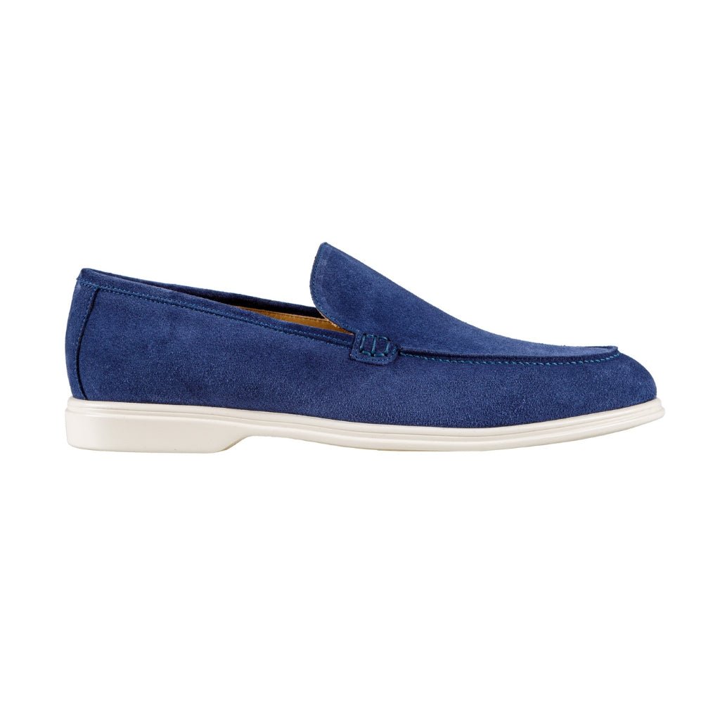 ARTIGIANO ROMA Suede Loafer NAVY - Henry Bucks