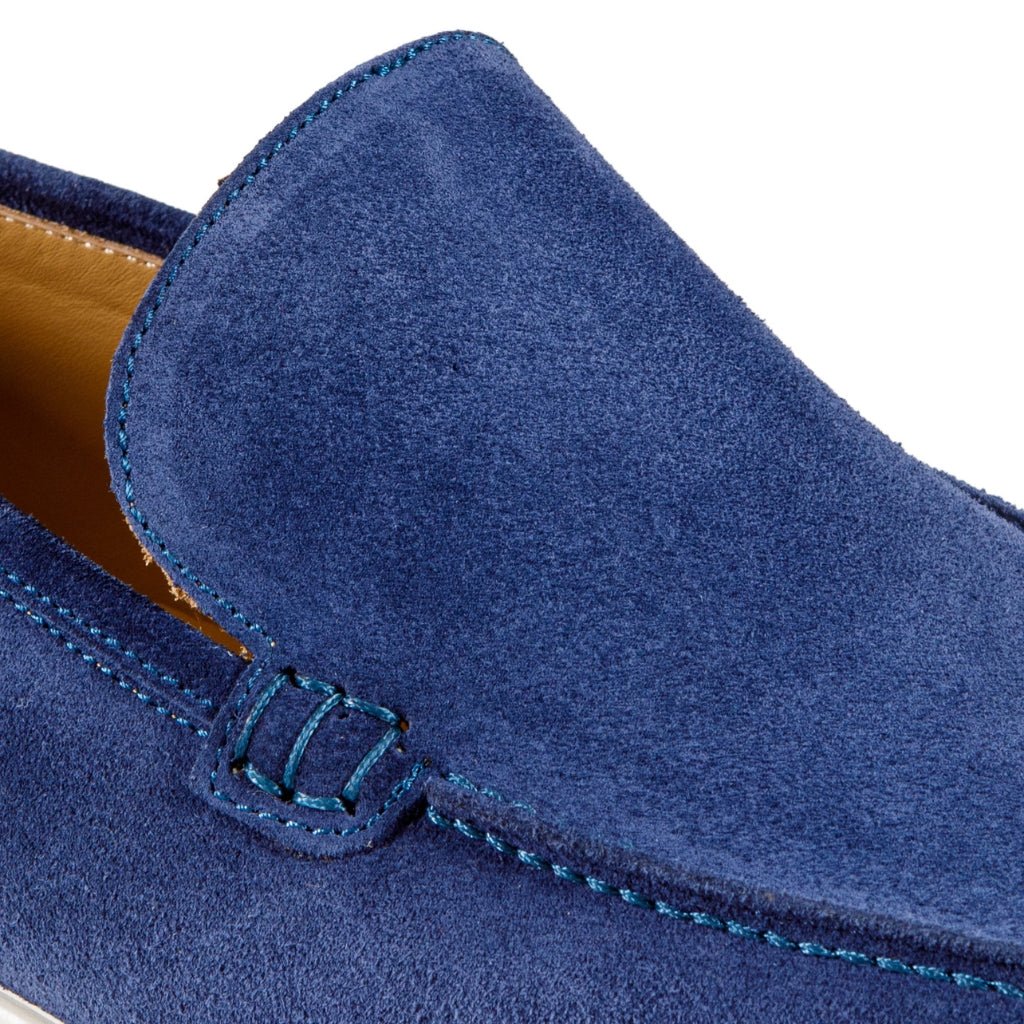 ARTIGIANO ROMA Suede Loafer NAVY - Henry Bucks