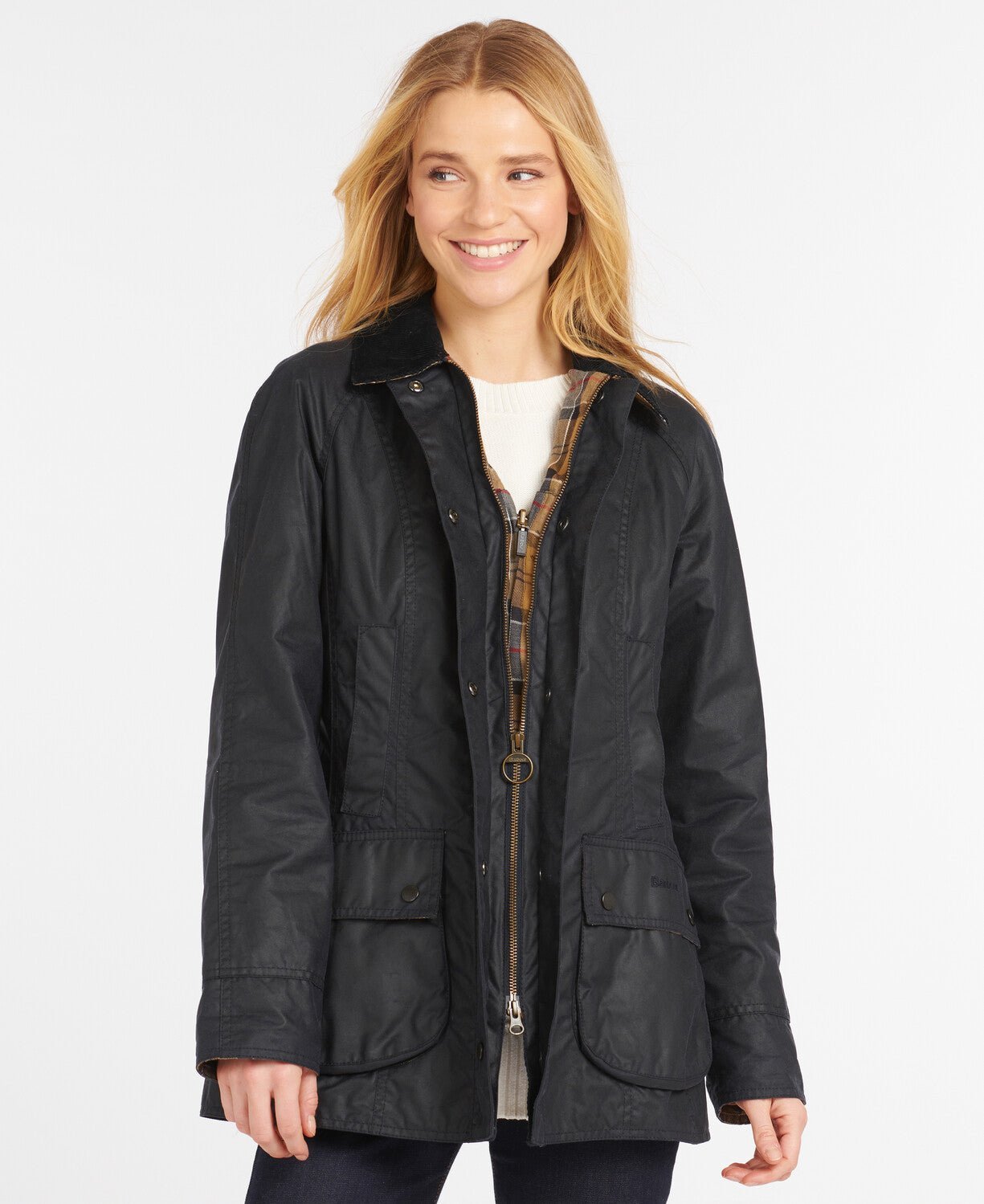 BARBOUR Beadnell Wax Jacket NAVY - Henry BucksWOMENSWEAR40AW230012 - NAVY - 8