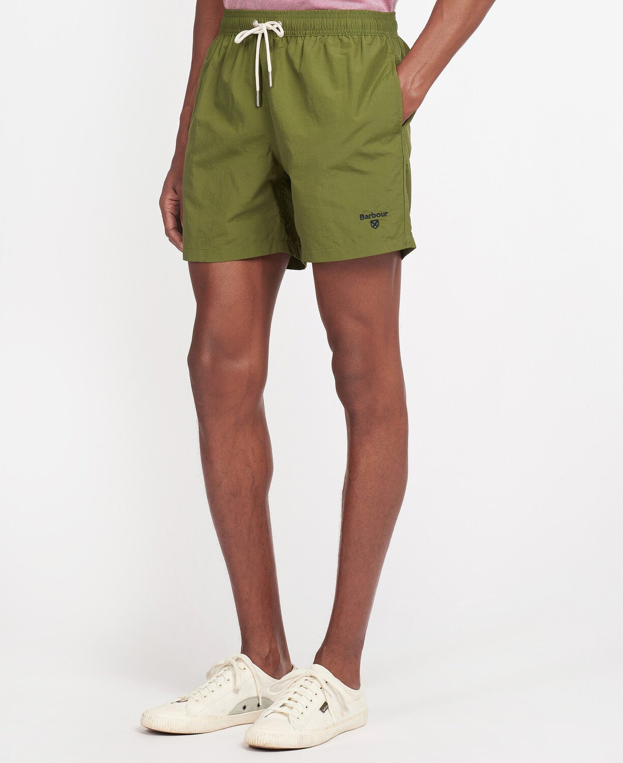 BARBOUR Essential Logo Swim Shorts OLIVE - Henry BucksShorts38AW230074 - OLIVE - SM