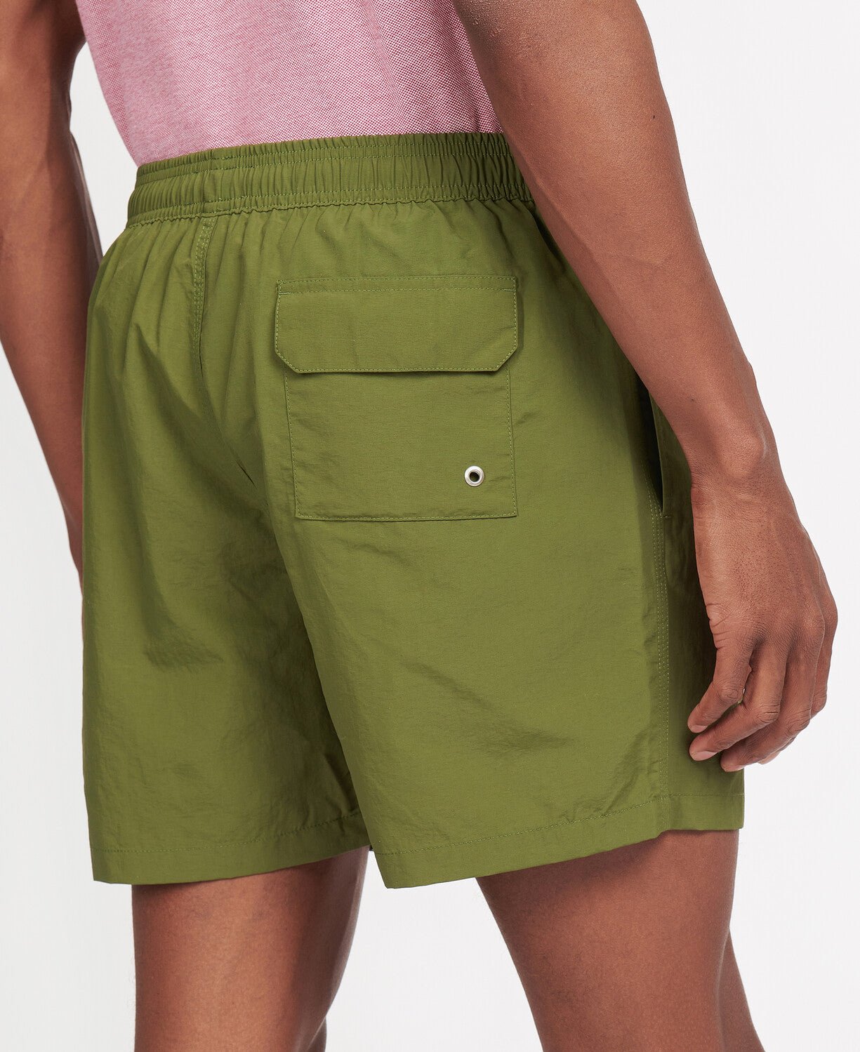 BARBOUR Essential Logo Swim Shorts OLIVE - Henry BucksShorts38AW230074 - OLIVE - SM