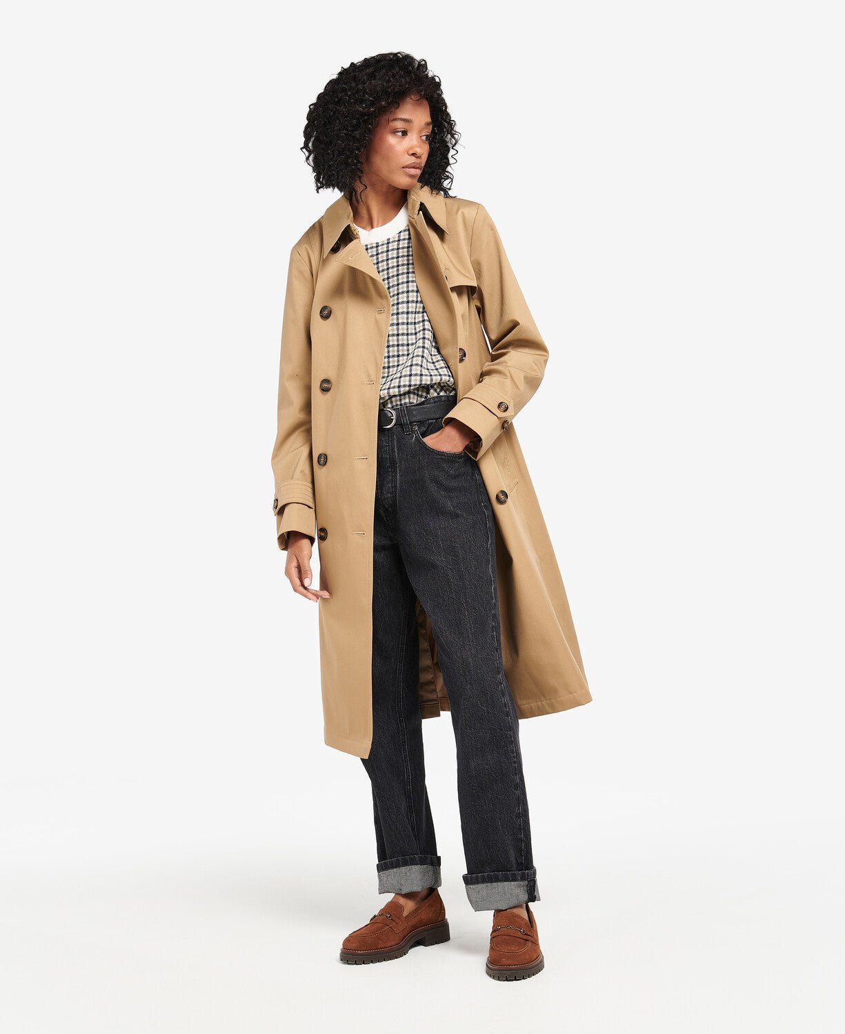 BARBOUR Greta Trench Coat STONE - Henry BucksOvercoats40AW230014 - STON - 6