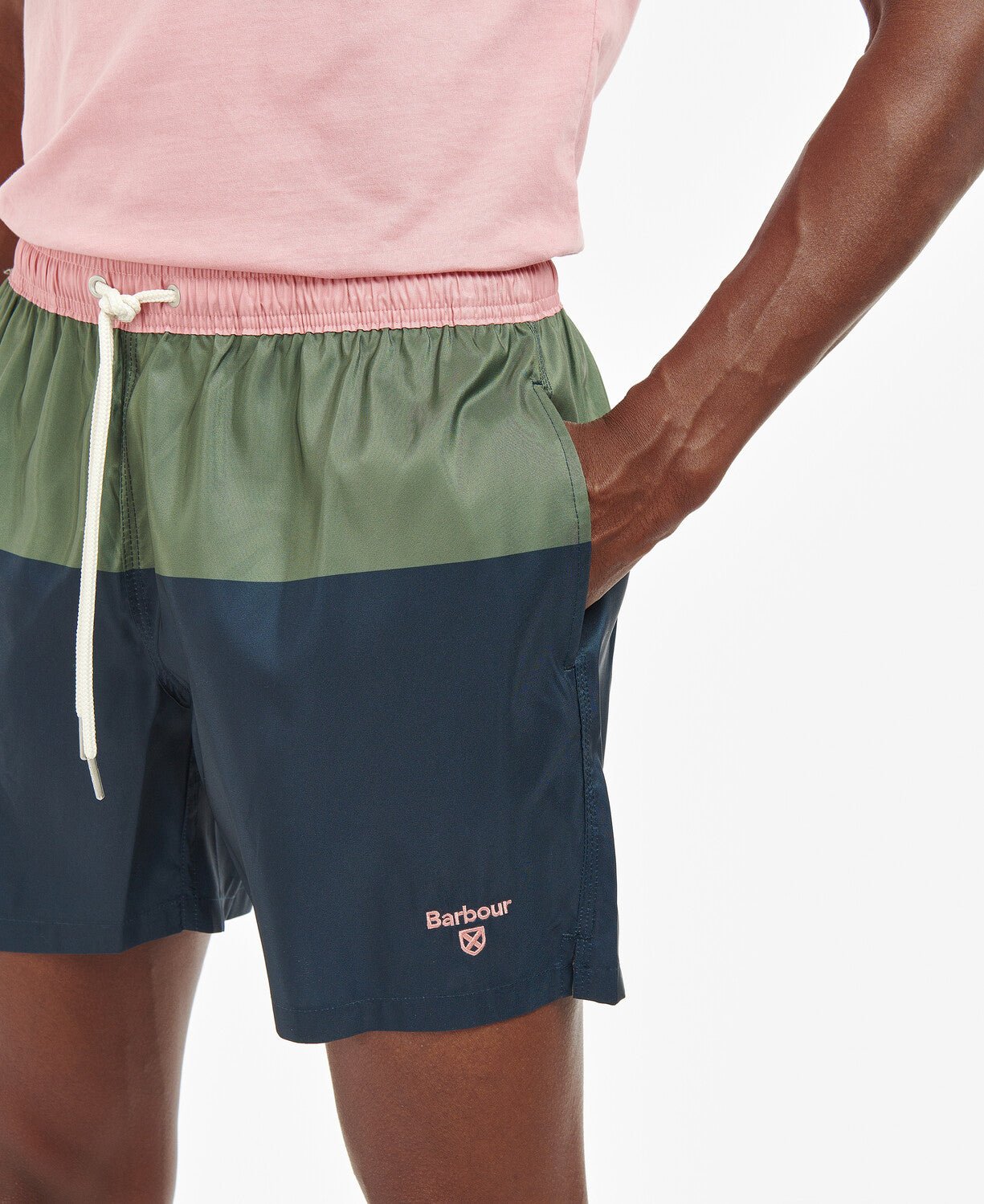 BARBOUR John Two - Tone Swim Shorts PINK - Henry BucksShorts38AW230077 - PINK - SM