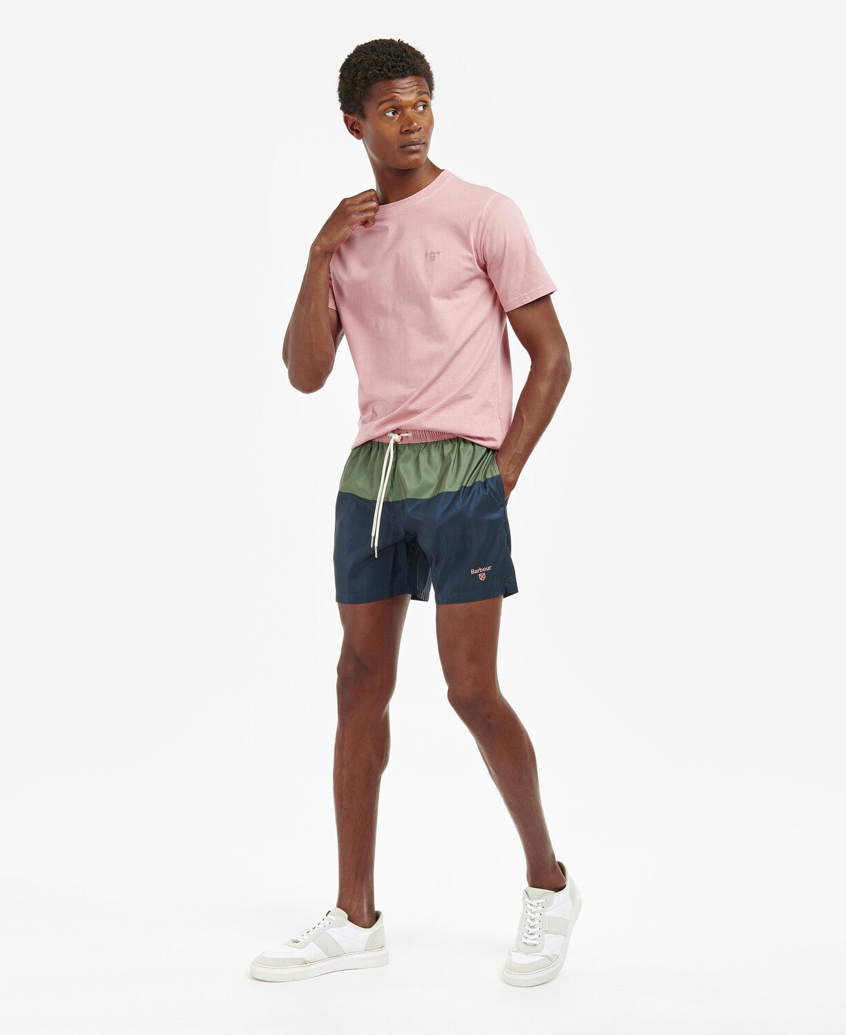 BARBOUR John Two - Tone Swim Shorts PINK - Henry BucksShorts38AW230077 - PINK - SM