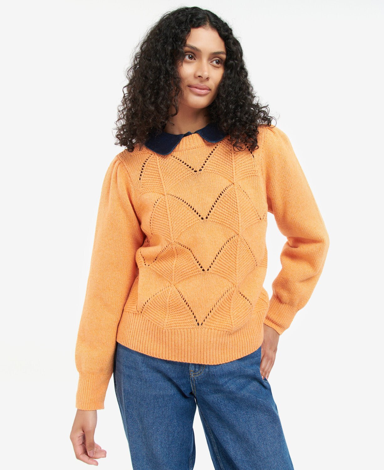 BARBOUR LADIES Leilani Knit Jumper PAPAYA - Henry BucksWOMENSWEAR40AW230002 - PPYA - 6