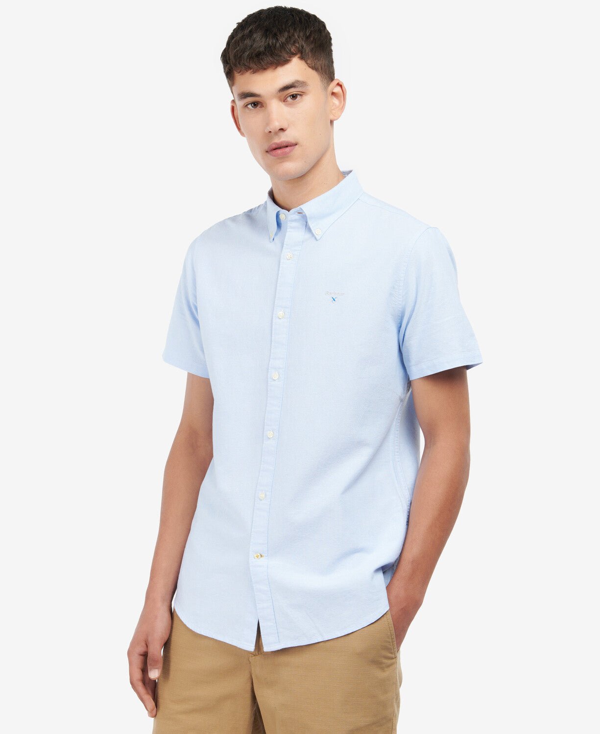 BARBOUR Oxford Short Sleeve Tailored Shirt SKY - Henry BucksShirts38AW230066 - SKY - M