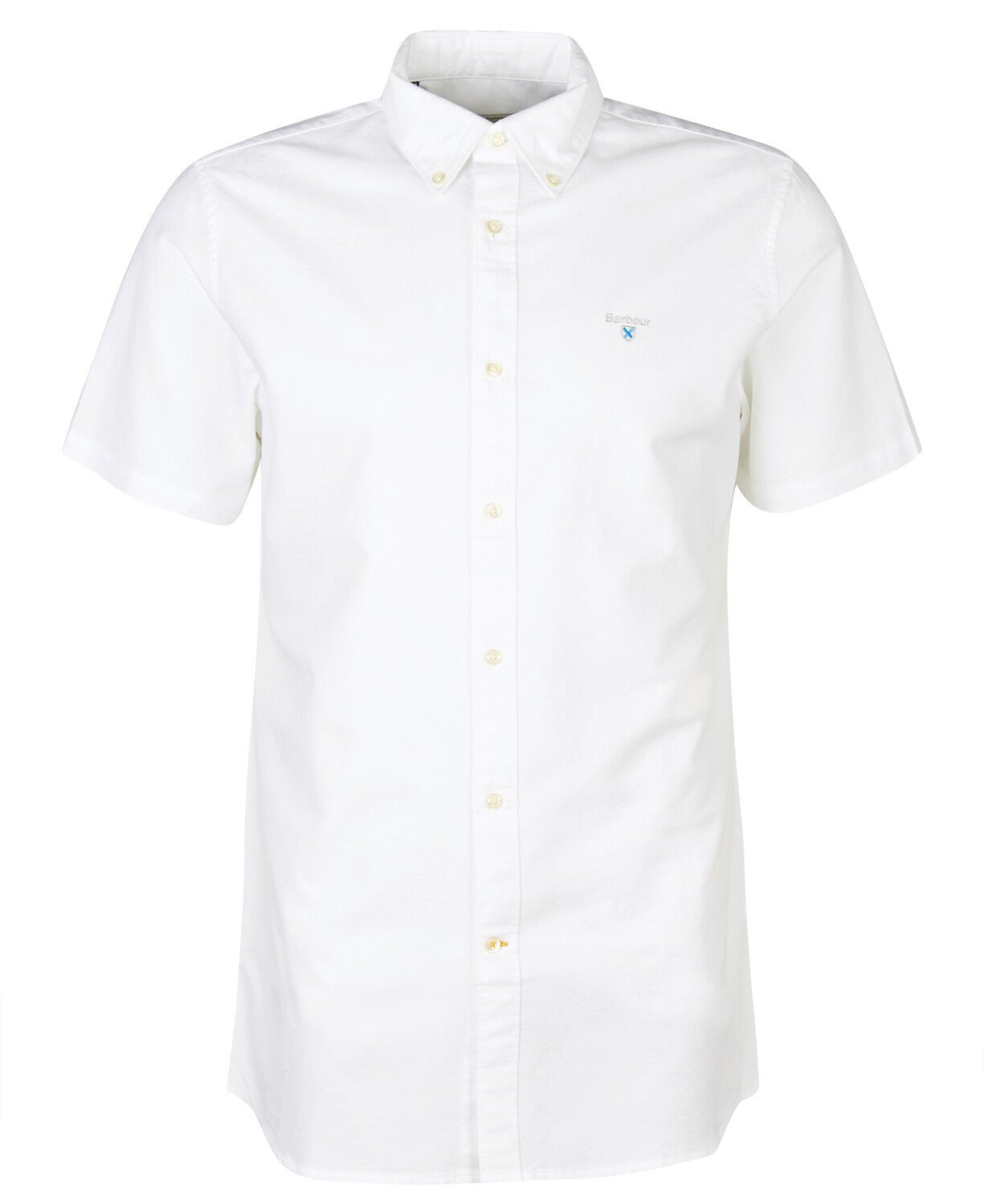 BARBOUR Oxford Short Sleeve Tailored Shirt WHITE - Henry BucksShirts38AW230066 - WHTE - M