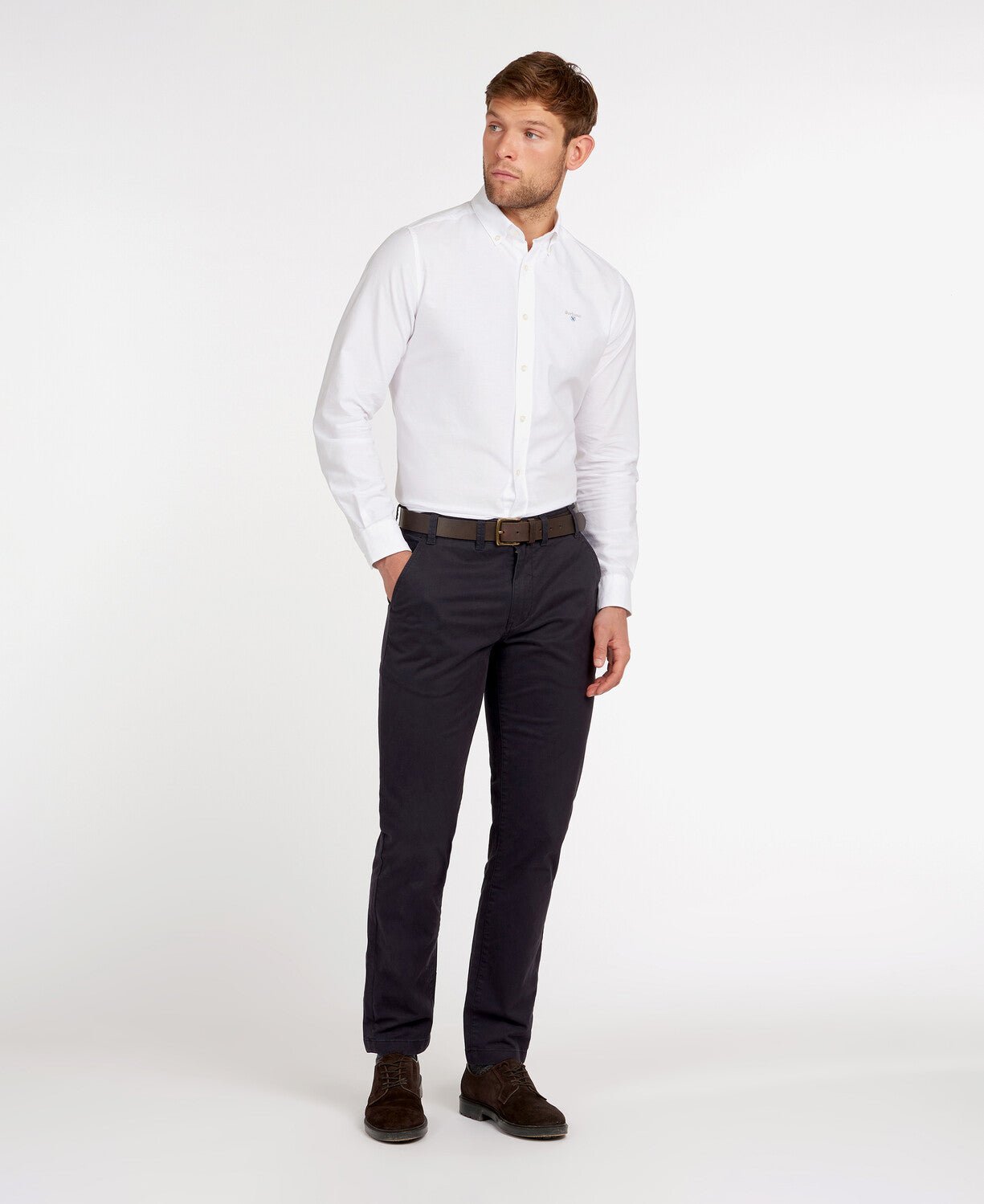 BARBOUR Oxford Tailored Shirt WHITE - Henry BucksShirts38AW230053 - WHTE - SM