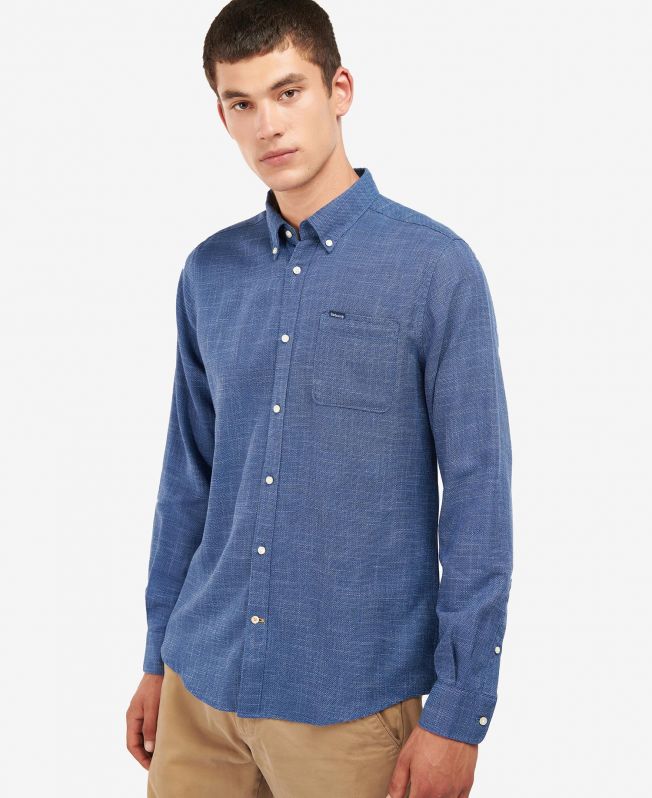 BARBOUR Ramport Tailored Shirt DENIM - Henry BucksShirts38AW230065 - DNIM - M