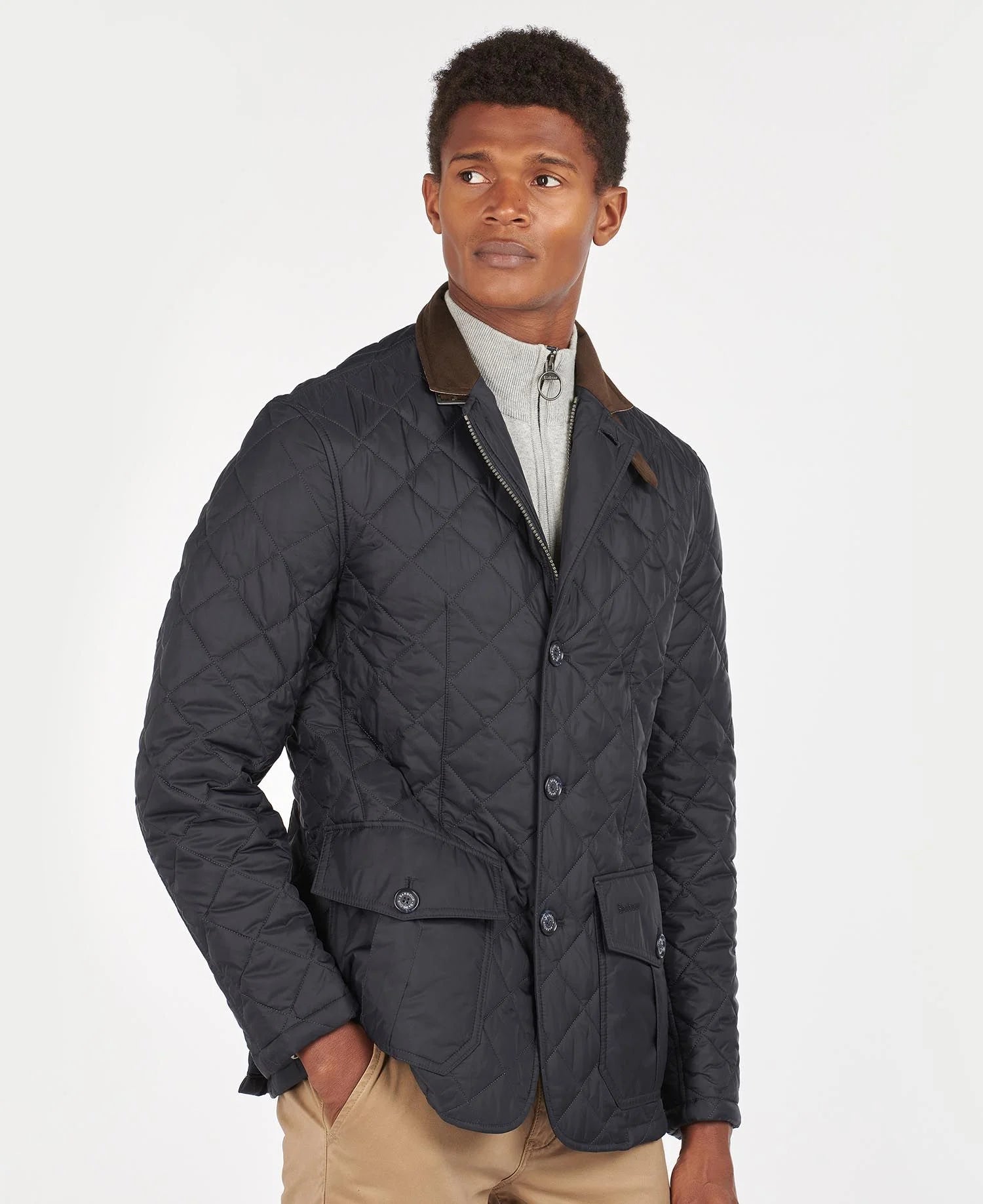 BARBOUR Sander Quilted Jacket NAVY - Henry BucksCasual Jackets38AW230048 - NAVY - SM